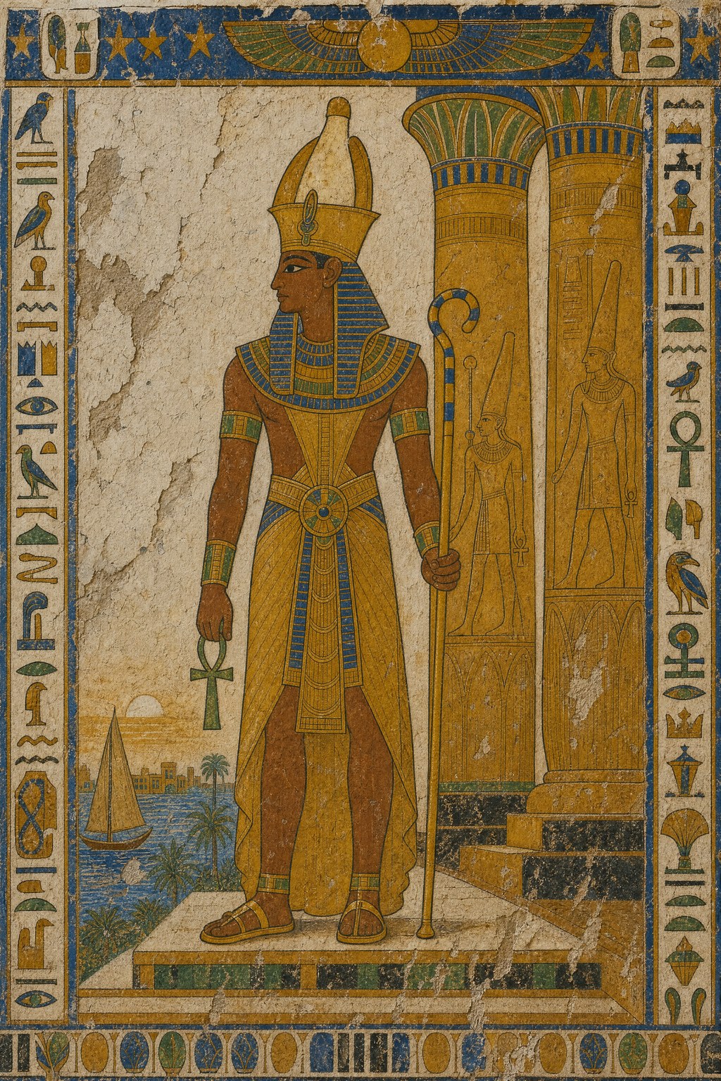 The Nile — Tomb-Wall Painting