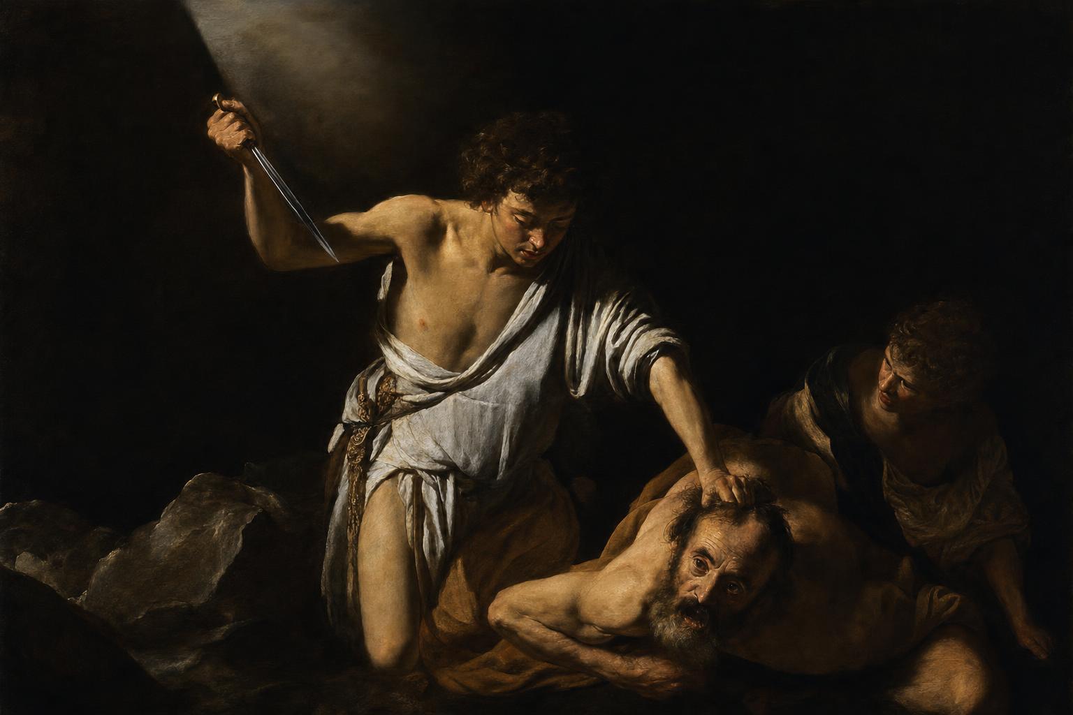 Myth in the style of Caravaggio